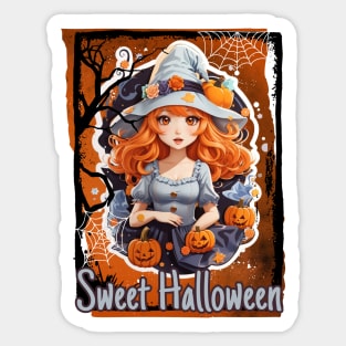 Sweet Girl Halloween Sweet Halloween Sticker